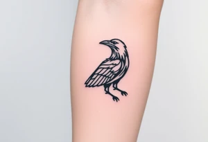 crow tattoo idea