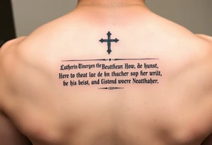 Lutheran, American, German, Apostles Creed
Forearm tattoo idea