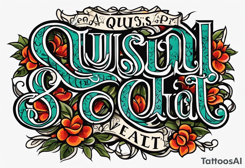 "Quisquis amat valeat, pereat quid nescit amare, bis tanto pereat quisquis amare vetat" tattoo idea