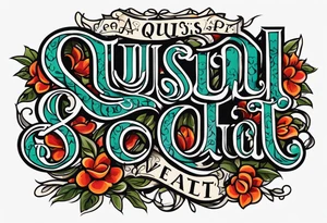 "Quisquis amat valeat, pereat quid nescit amare, bis tanto pereat quisquis amare vetat" tattoo idea