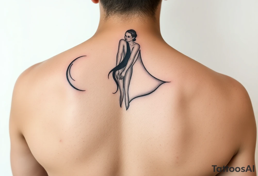 A woman tattoo idea