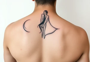A woman tattoo idea