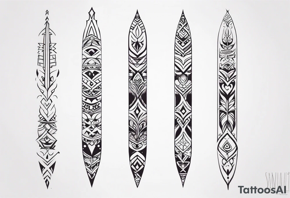 maori tribal  spine tattoo tattoo idea