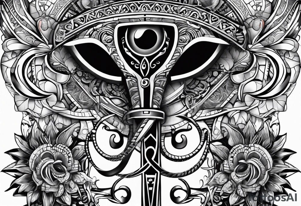 ankh, maori tattoo idea