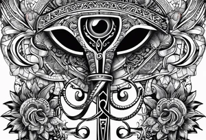 ankh, maori tattoo idea