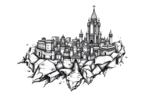 city of 
Atlantis tattoo idea