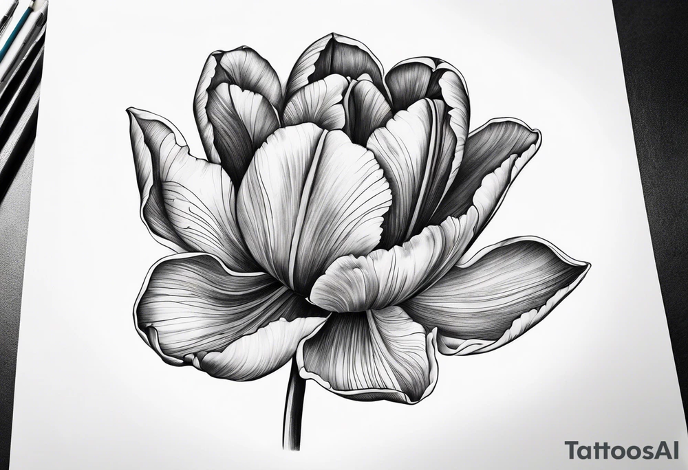 Tulip tattoo idea
