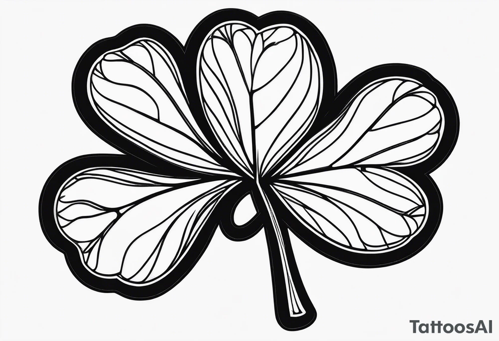 Four leaf clover tattoo idea
