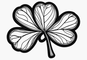Four leaf clover tattoo idea
