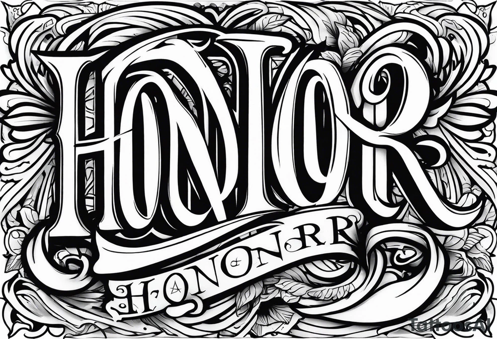 Honor tattoo idea