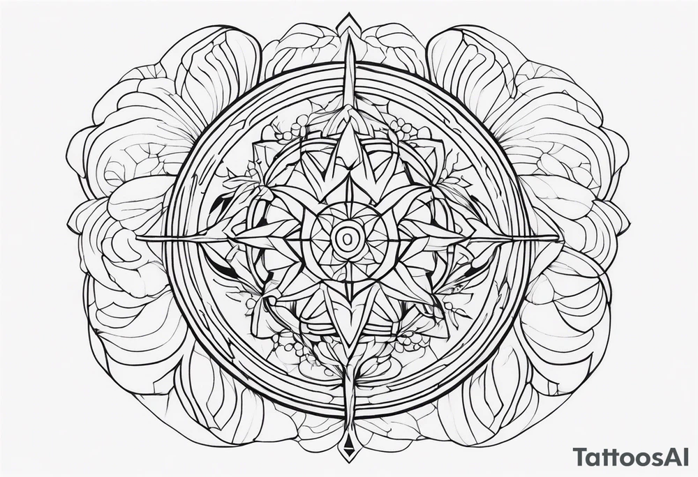 Trippy dark tattoo idea