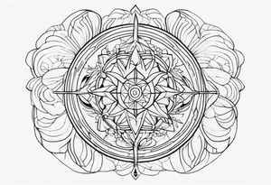 Trippy dark tattoo idea