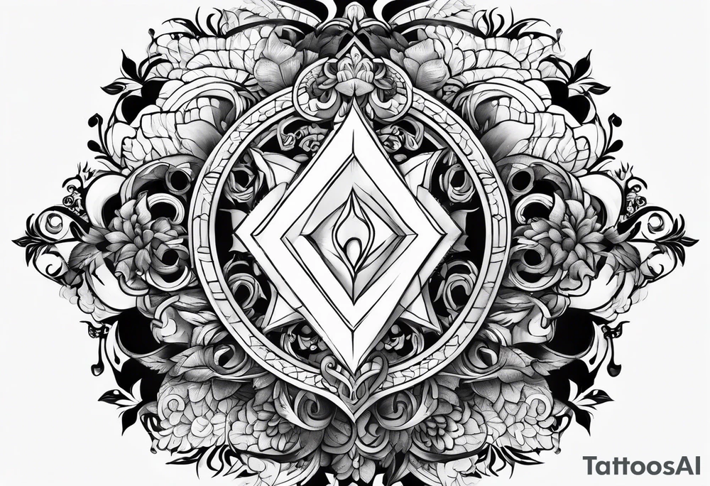 coeur brisé à l'infini tattoo idea