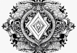 coeur brisé à l'infini tattoo idea
