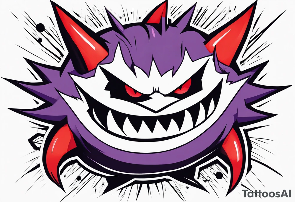 Gengar as Ichigo Kurosaki Vasto Lorde 
Hollow form tattoo idea