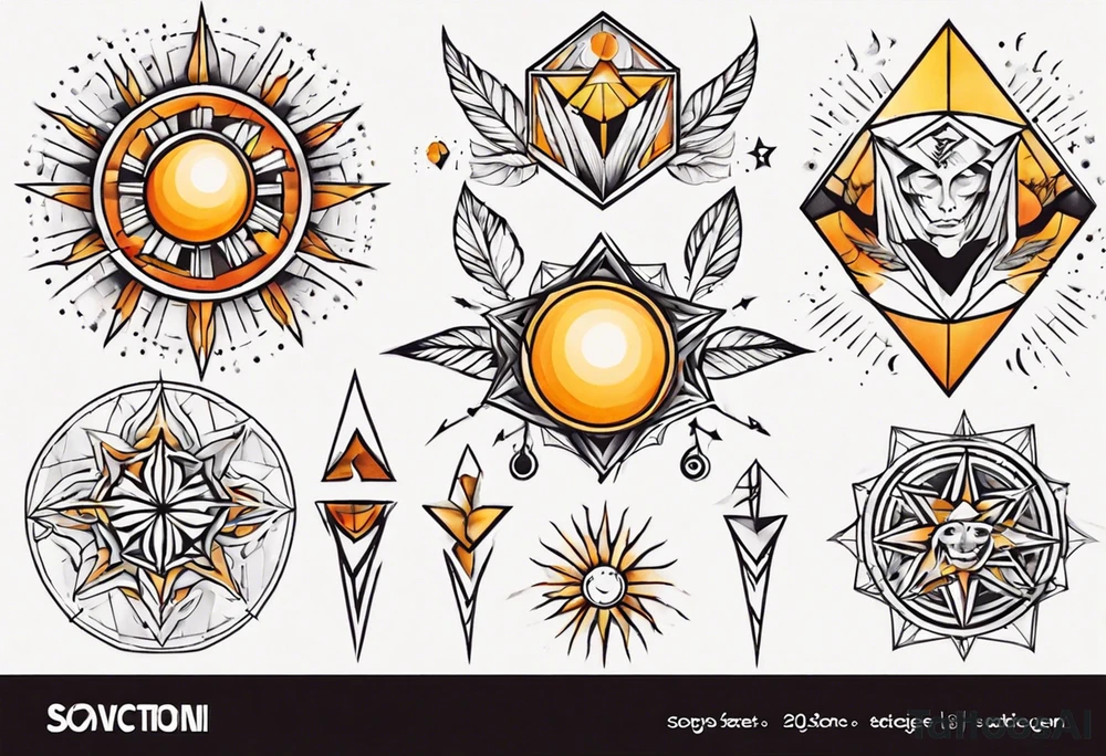 sonne tattoo idea