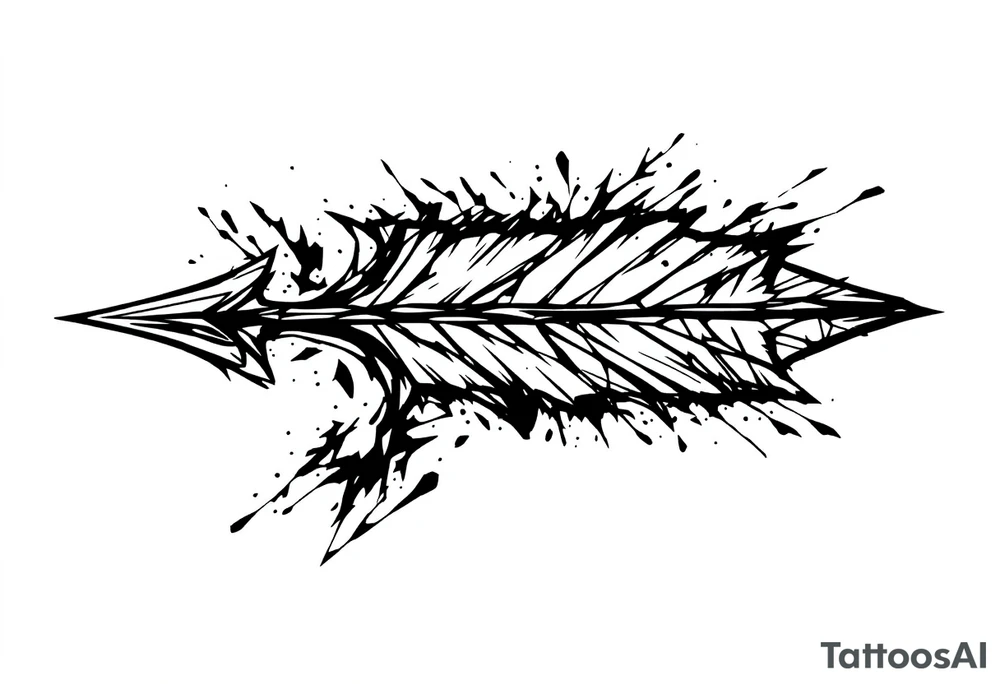 a simple arrow tattoo idea