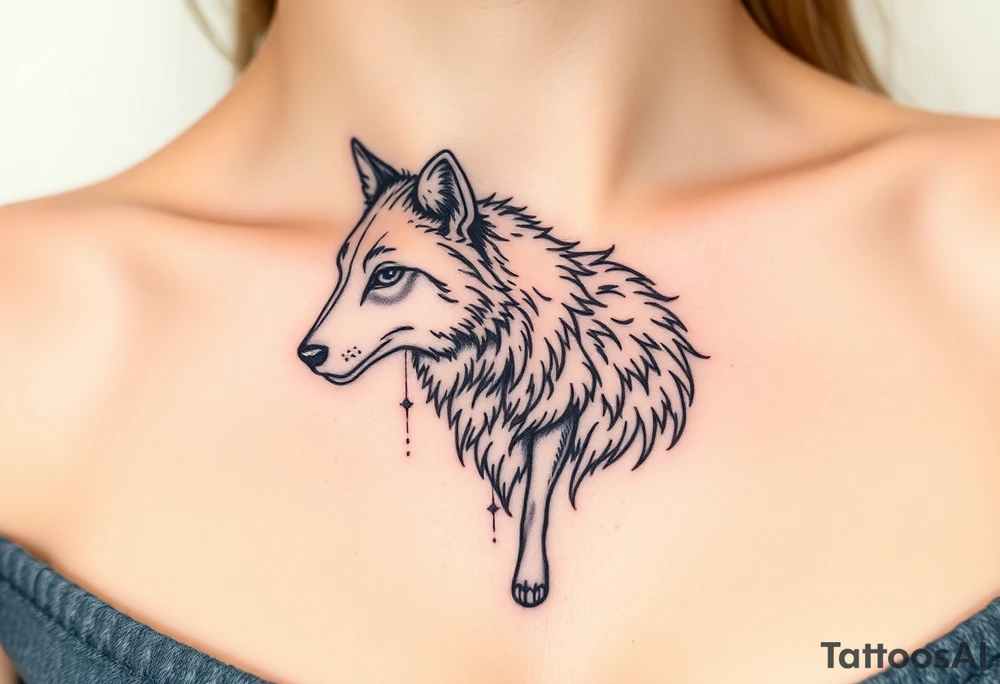Wolf disguised as a sheep tattoo idea