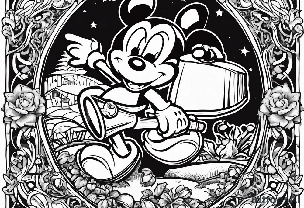 Jesus Christ
Is jackhammering Mickey Mouse in the doo-doo hole
With a lawn dart as Garth Brooks gives birth to something
Resembling a cheddar cheese log with almonds on Santa Claus's tummy-tum tattoo idea