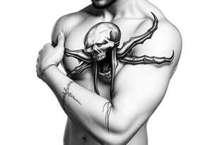 death with its broken sting tattoo idea