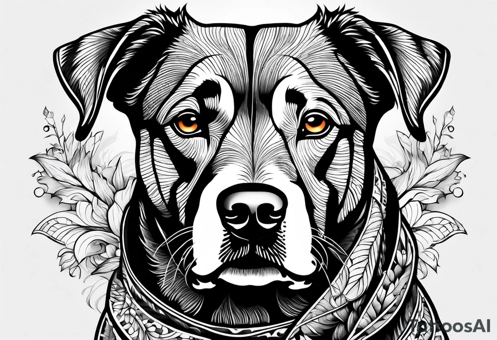A dog that looks like a tod tattoo idea