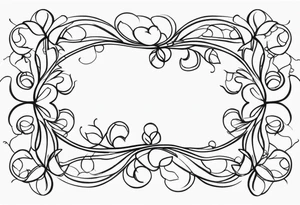 Majestic vines with leaves tattoo idea