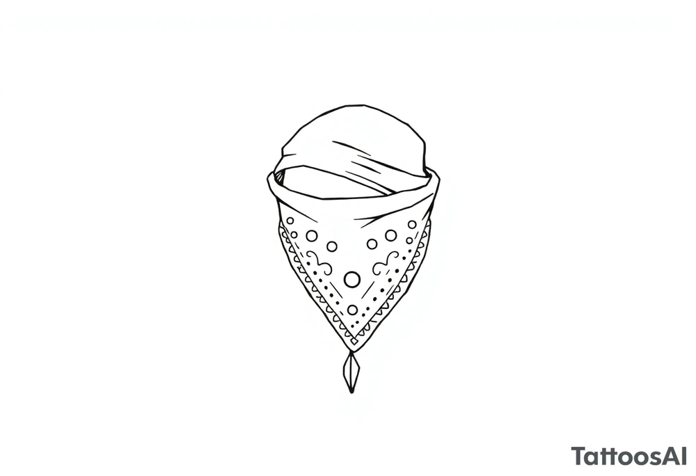 Chicano bandana tattoo idea