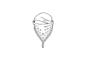 Chicano bandana tattoo idea