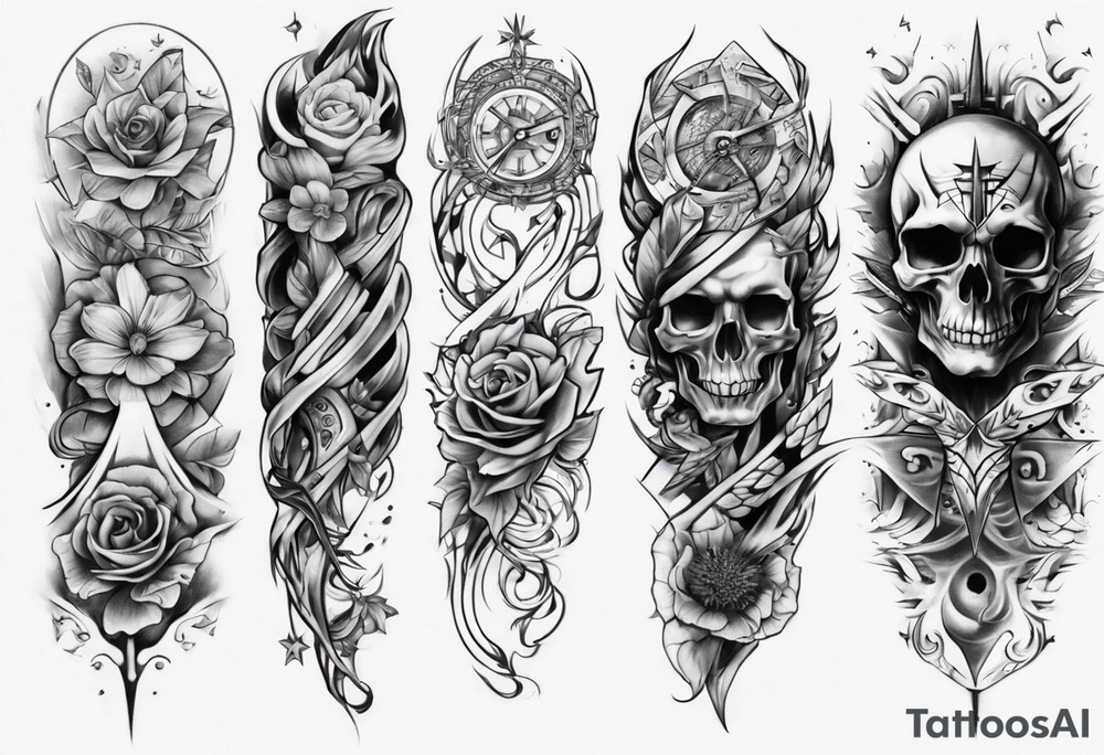 Half-sleeve arm tattoo tattoo idea
