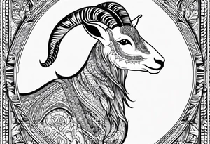 Half Goat half kangroo tattoo idea