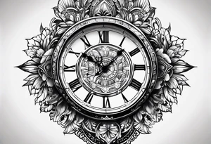 Clock with the time of 8/6/22 tattoo idea