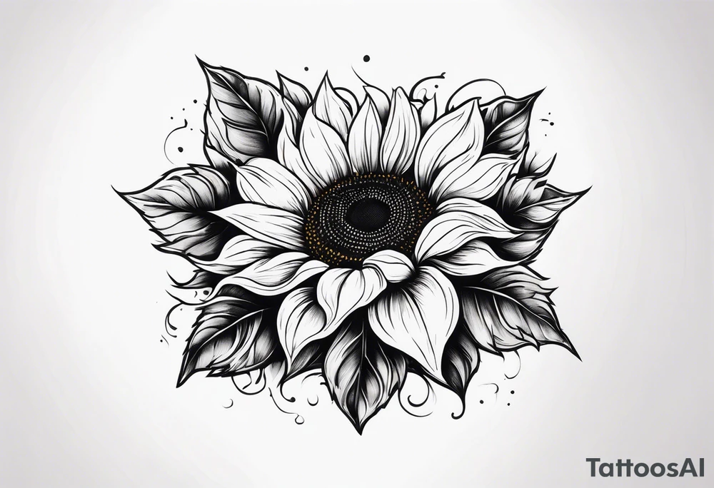 Sunflower tattoo idea