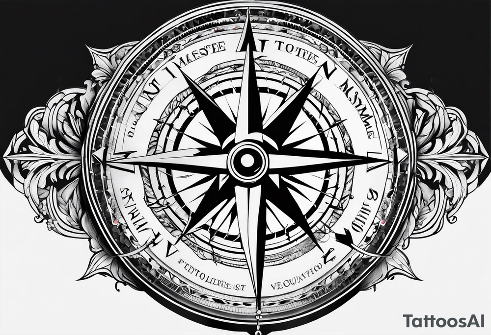 compass tattoo idea