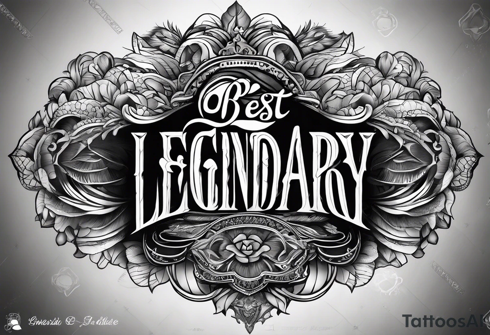 be legendary word tattoo idea
