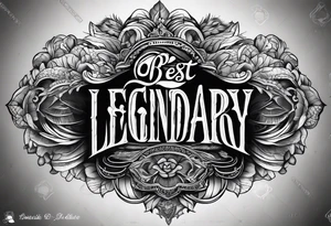 be legendary word tattoo idea