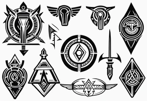 Ancient hoplite symbol tattoo tattoo idea