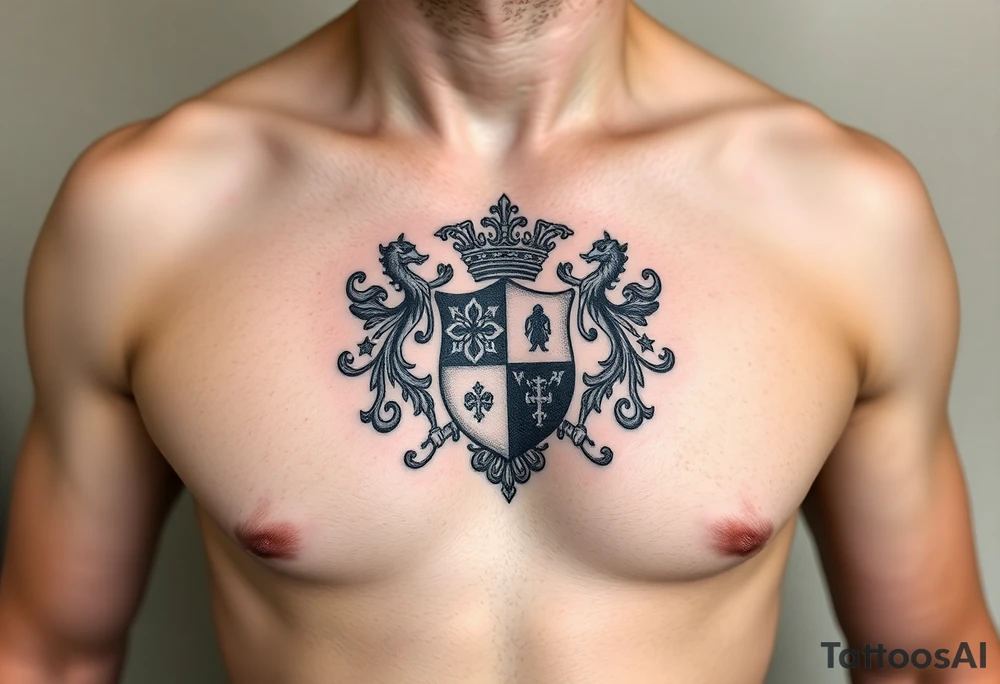 Smith, Irish family crest very intricate tattoo idea