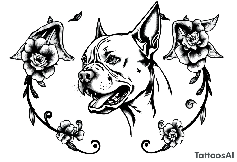 PITBULL tattoo idea