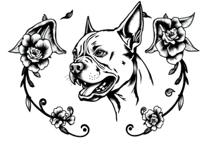 PITBULL tattoo idea