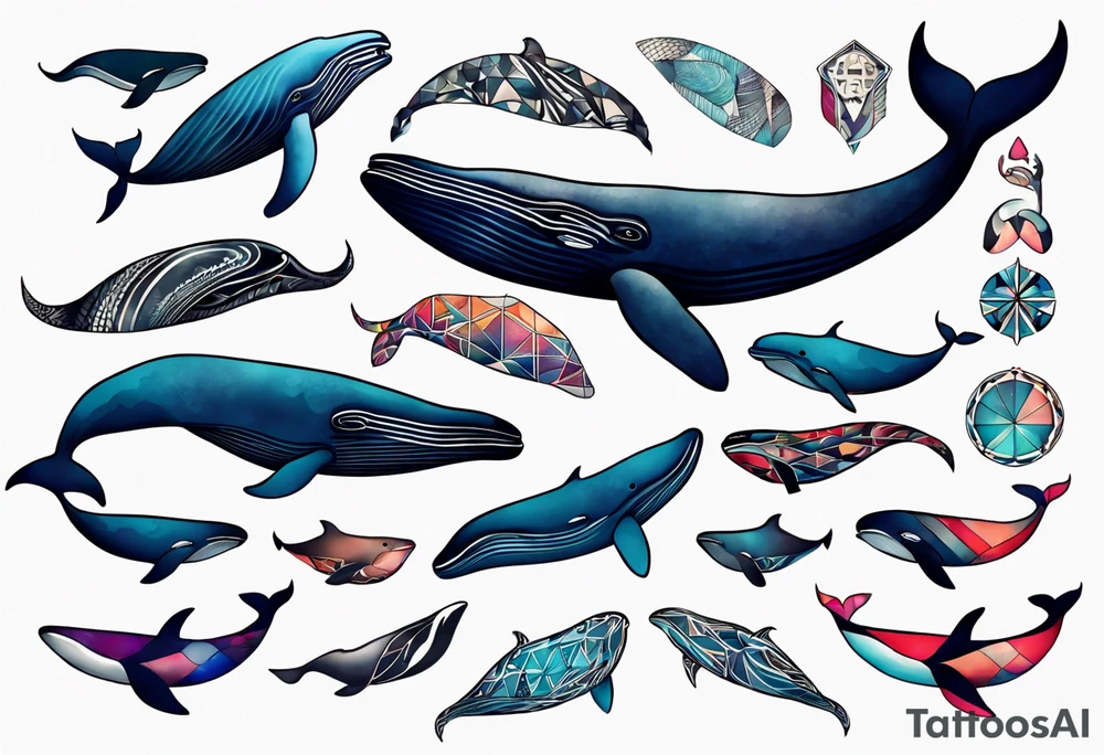 Whale tattoo idea