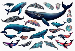 Whale tattoo idea