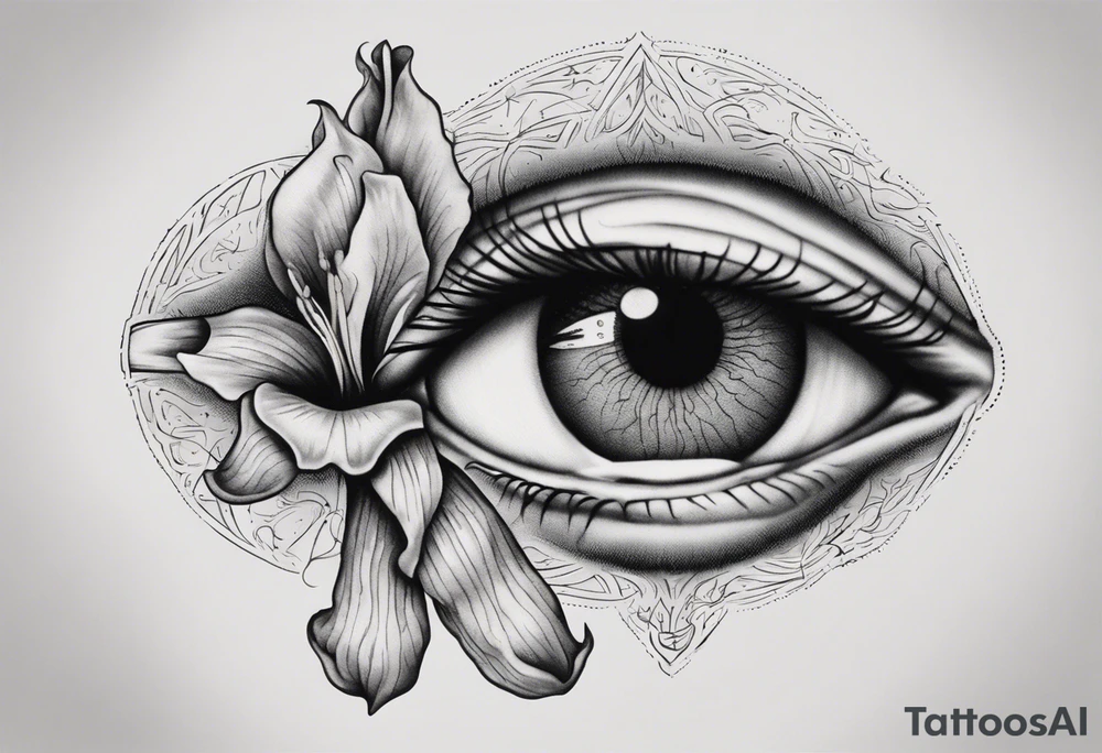 Eye with two irises from the band Tool tattoo idea