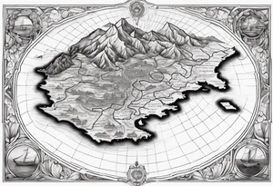 old azorean map tattoo idea