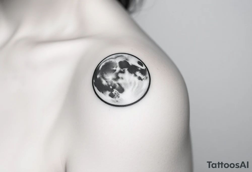 The moon tattoo idea