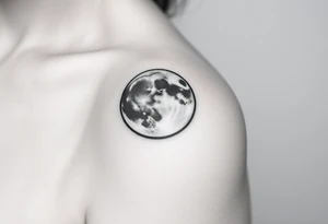 The moon tattoo idea