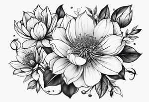 rising blossoms tattoo idea