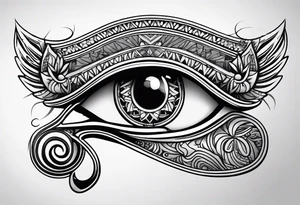 Eye of horus tattoo idea