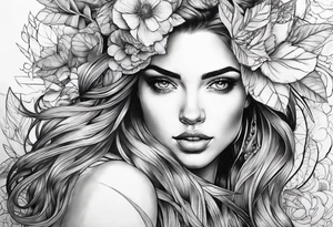 woman tattoo idea