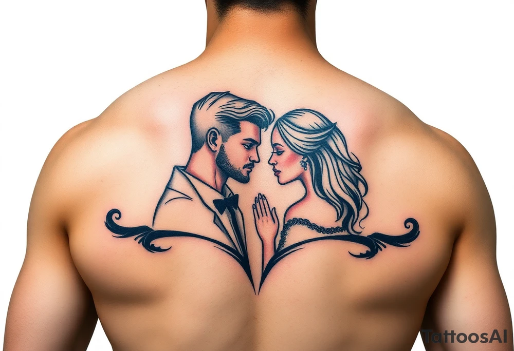 polyamory lifestyle with color tattoo idea