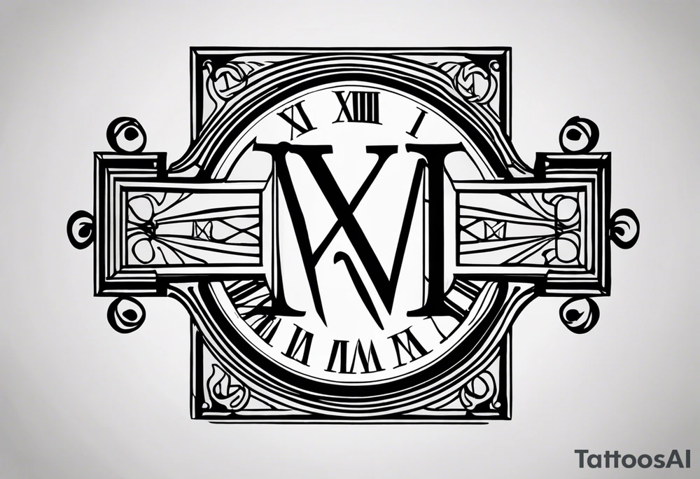 Simple Roman numerals of December 27th 1950 for a forearm tattoo idea